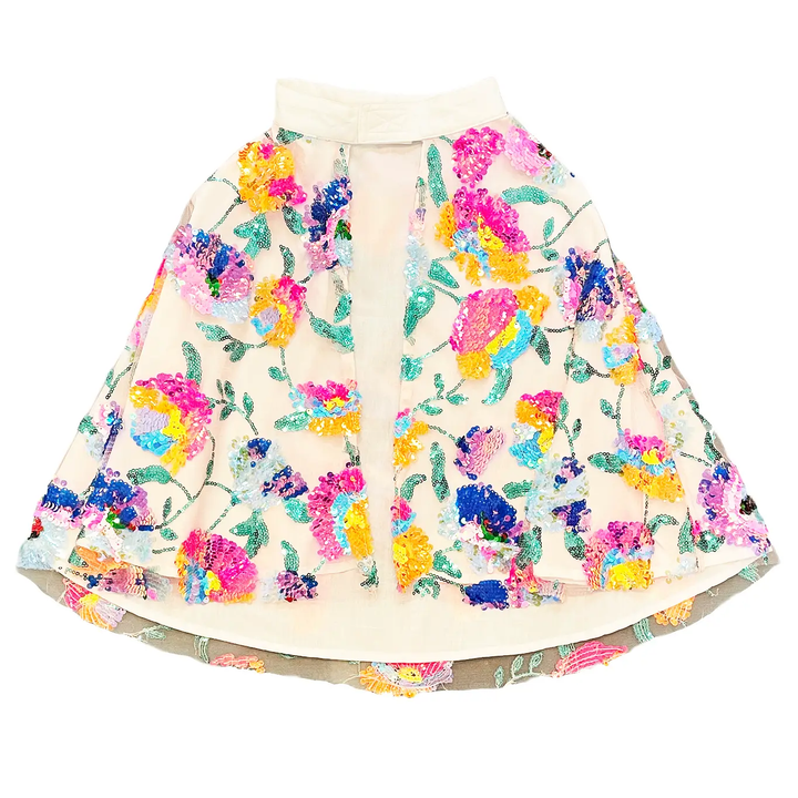 Floral Sequin Cape