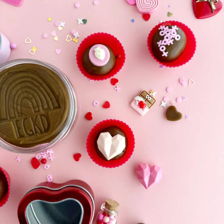 Natural Sensory Play Dough Kit- Valentine's Box of Chocolates