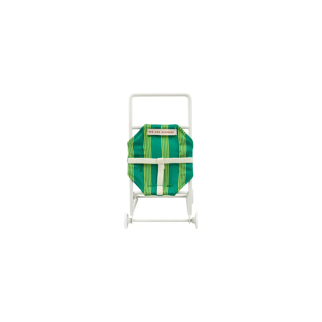 Gommu Pocket Striped Stroller - Miniature Doll Stroller