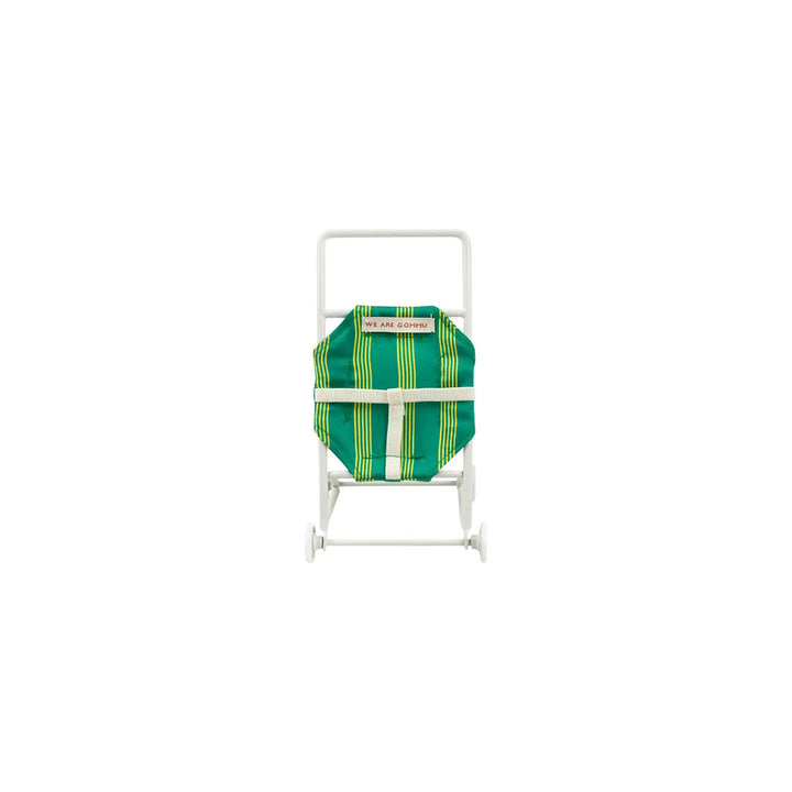 Gommu Pocket Striped Stroller - Miniature Doll Stroller