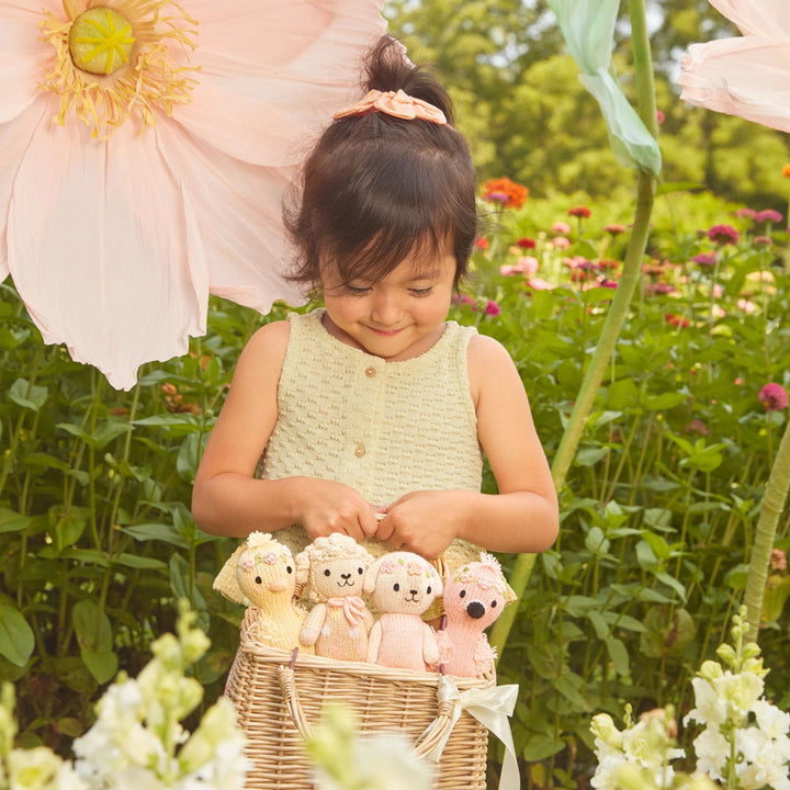 Tiny Lucy the Lamb Knit Doll (Pastel)