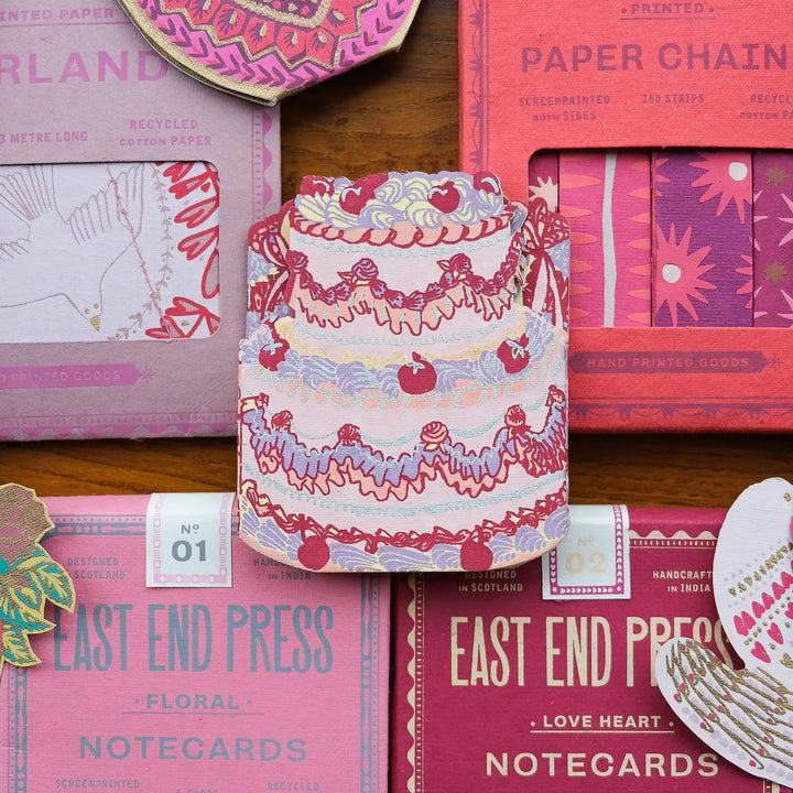 Birthday Cake Concertina Greeting Garland