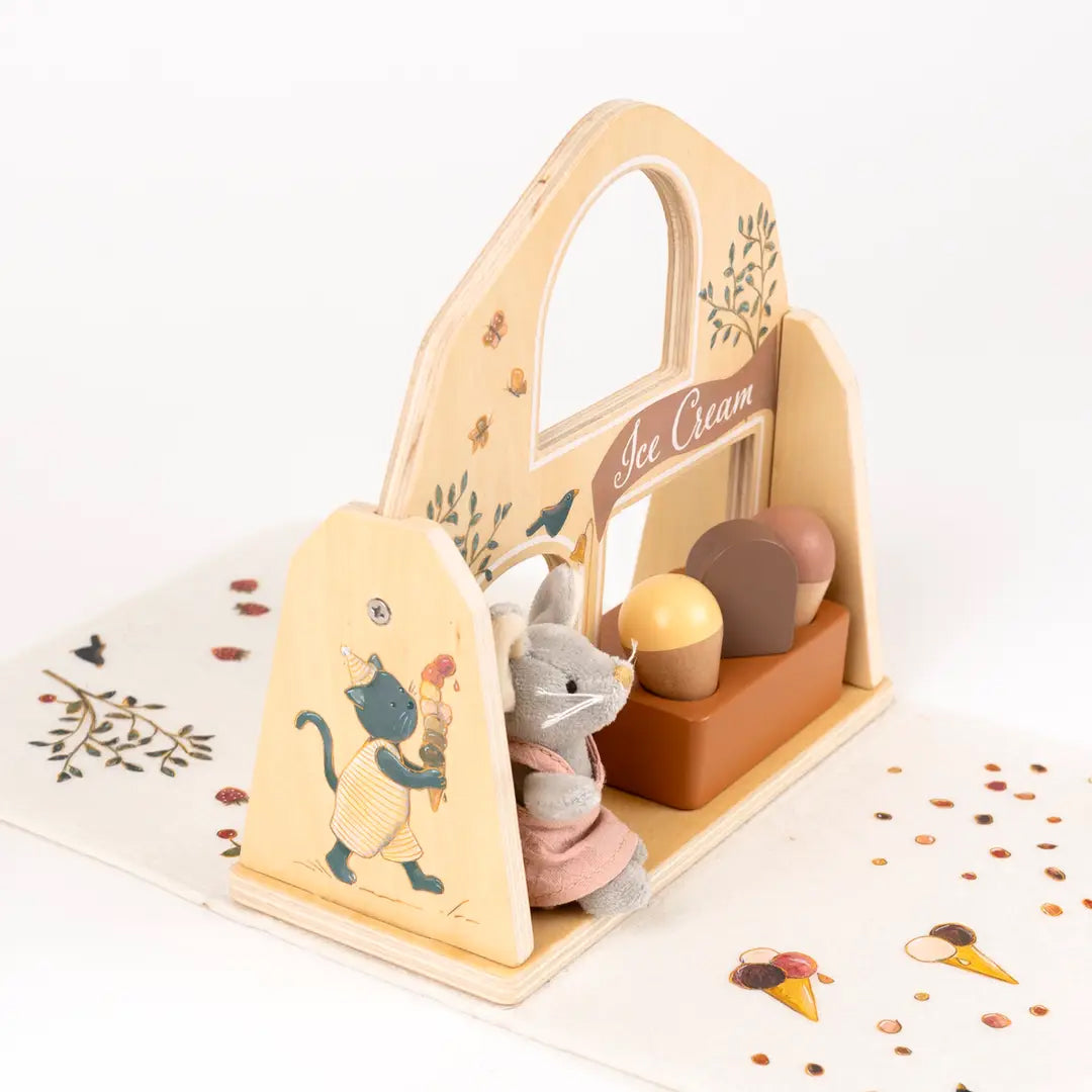 Mini Friends Ice Cream Shop Wooden Playset