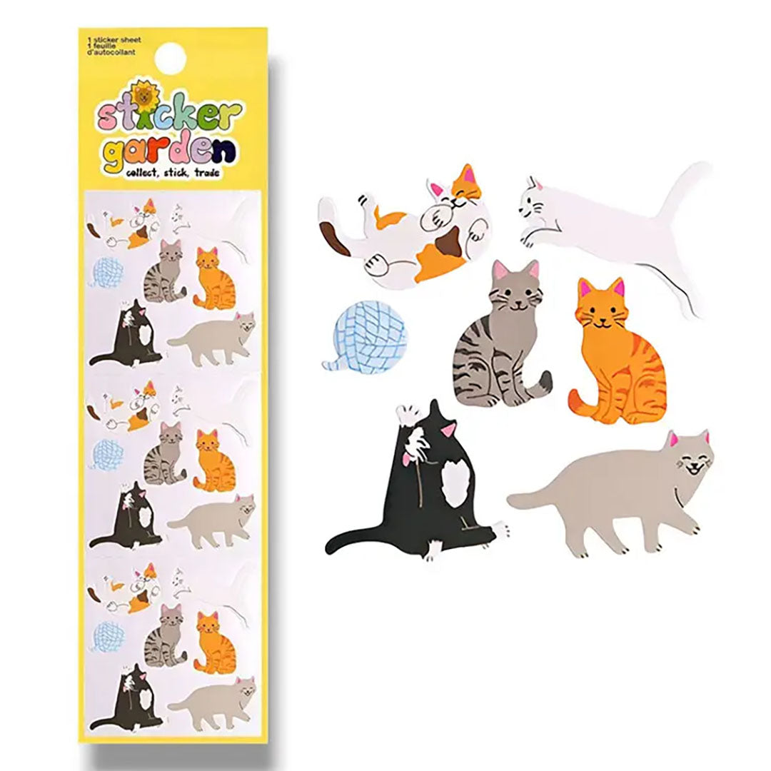 Glossy Various Cat Stickers