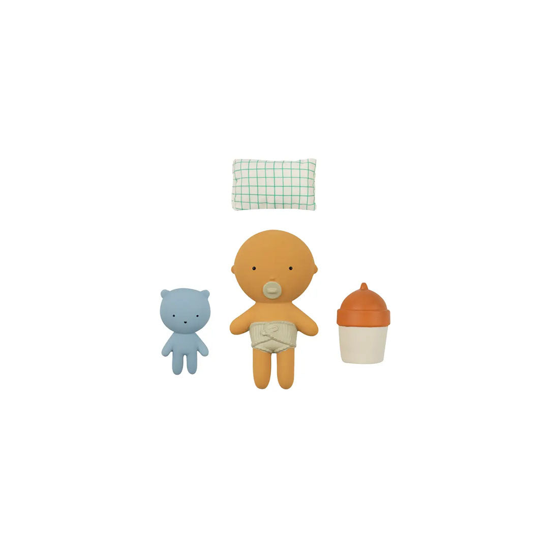 Gommu Pocket - Peach Baby Doll Set
