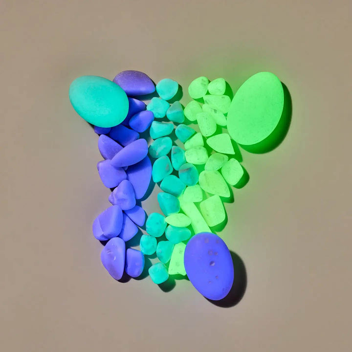 Super Bright Glow Pebbles - Purple