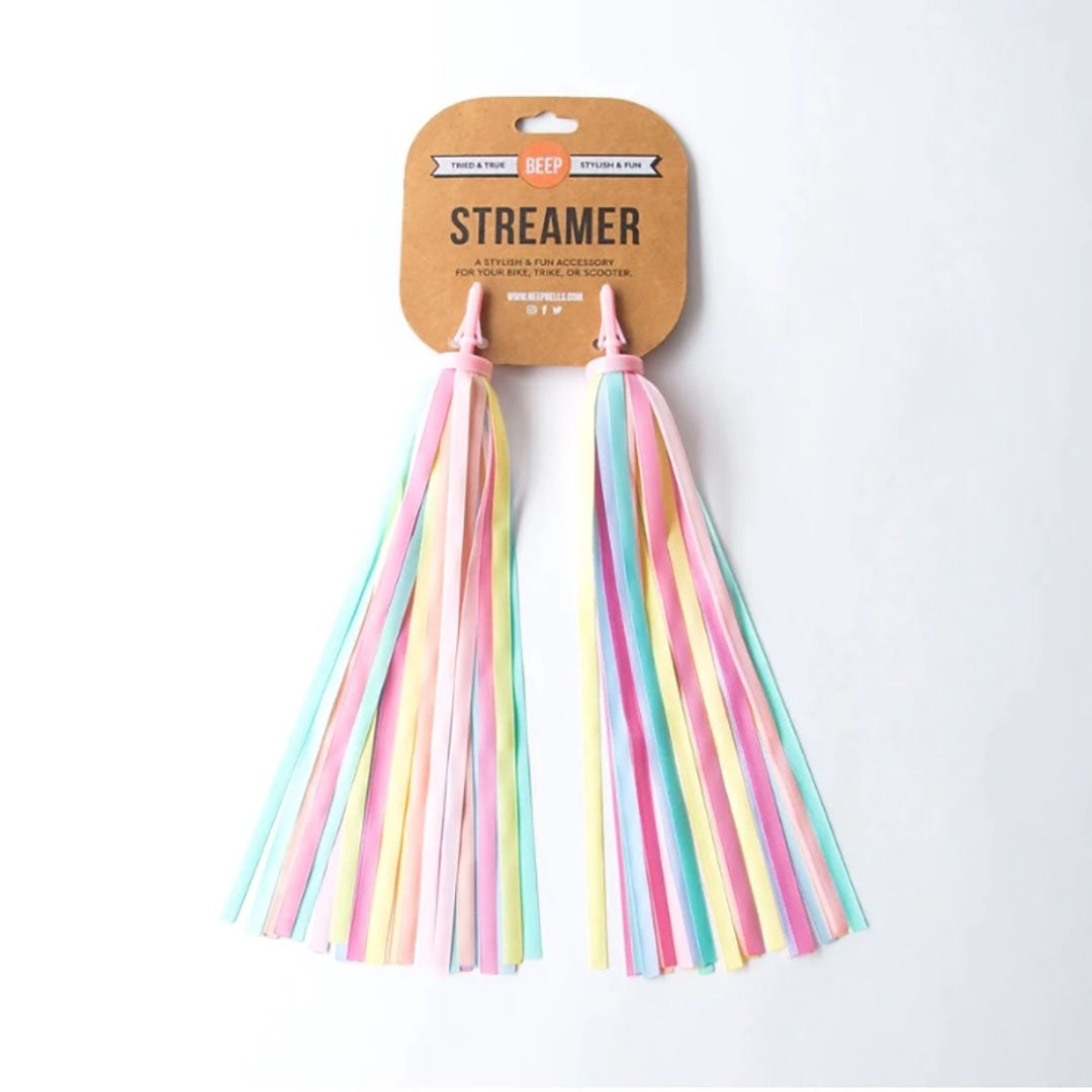 Pastel Rainbow Bike & Scooter Streamer