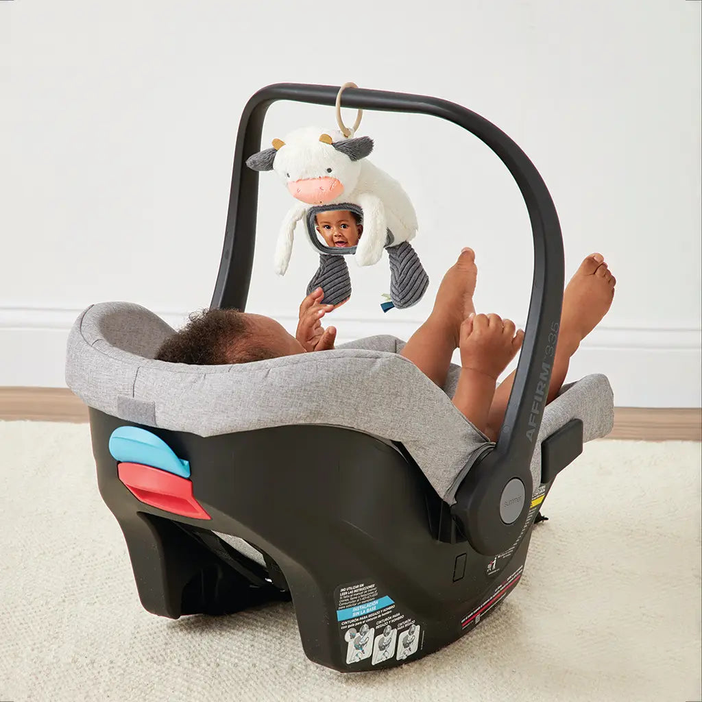 NEW Carmen the Cow Sensory Baby Mirror Stroller Toy
