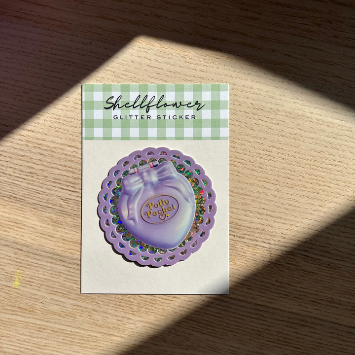 NEW Polly Pocket Glitter Vinyl Sticker