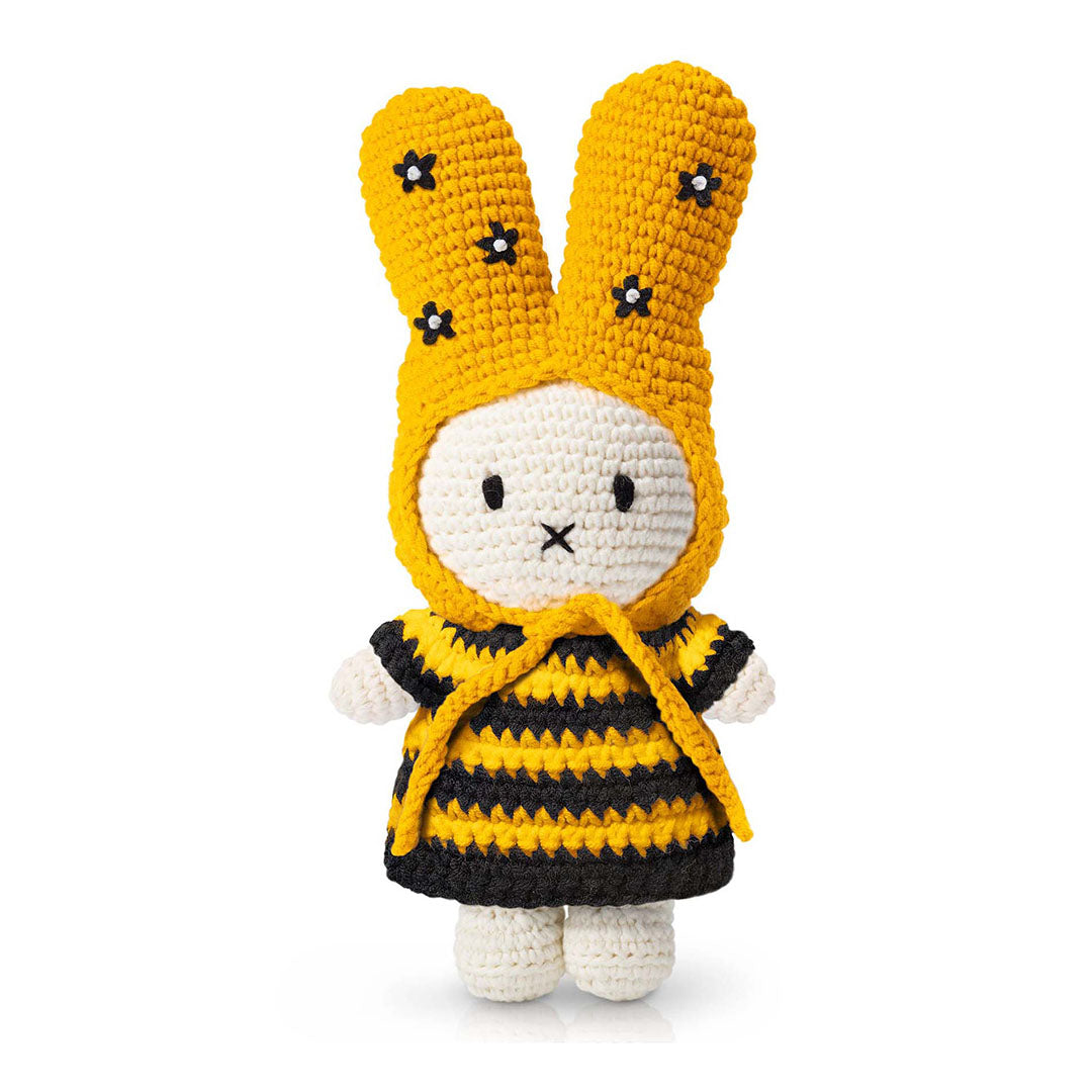 Miffy Handmade Crochet Doll- Bumble Bee Dress With Flower Hat
