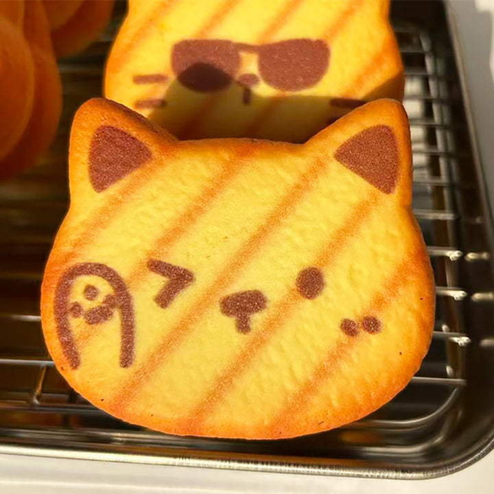 Cat Face Toast Bread Squishy Toy