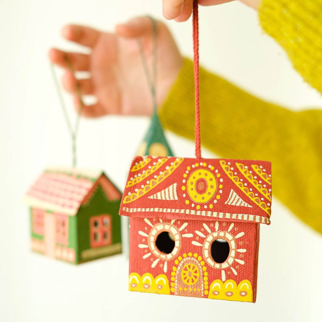 NEW Gingerbread House Screen-Printed Board Decoration