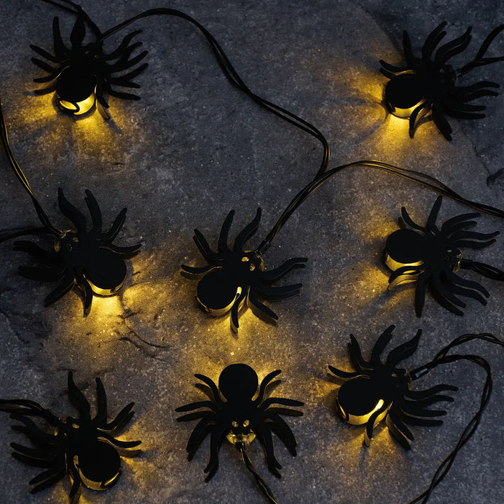 Glowing Spider String Lights