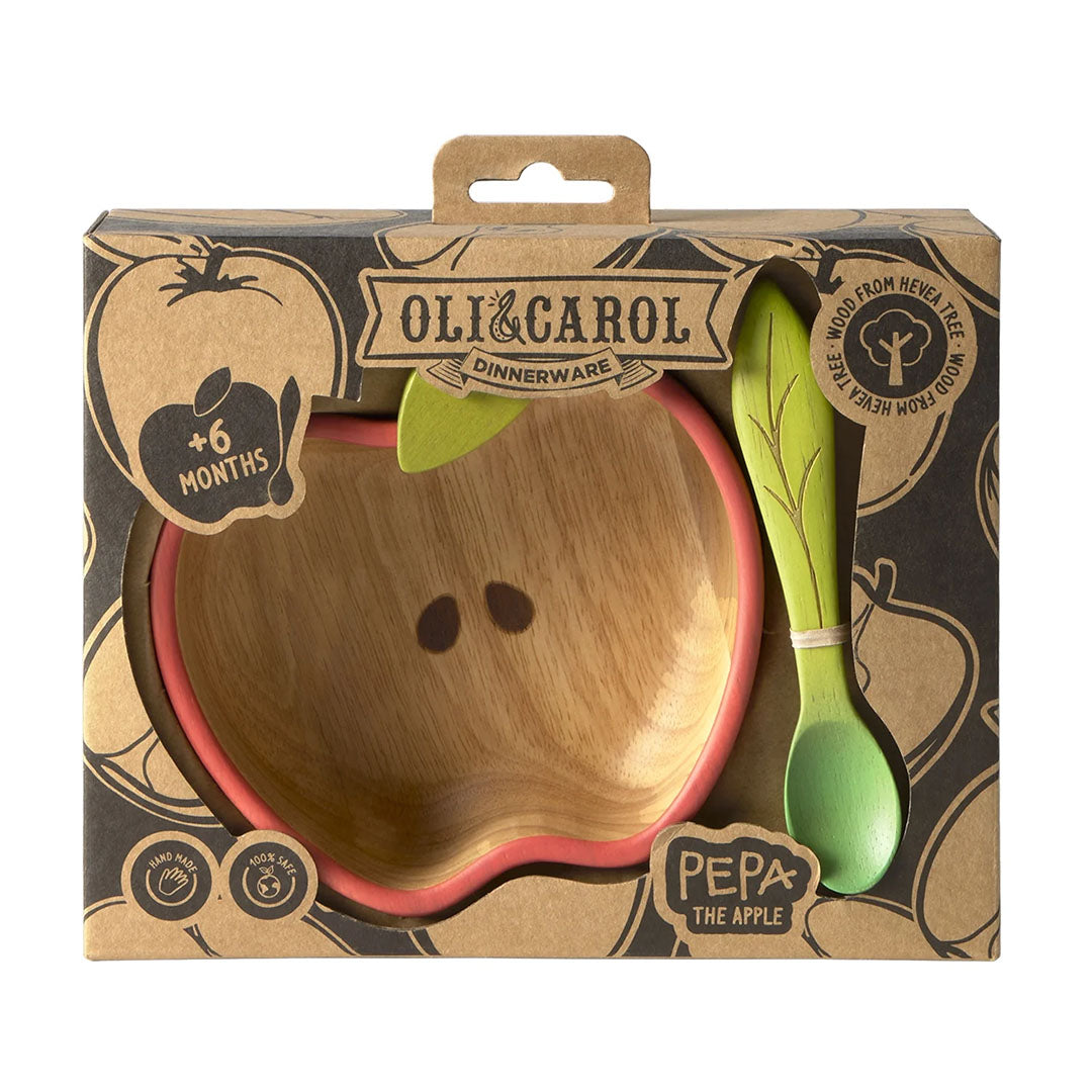 NEW Pepa the Apple Bowl and Spoon Set