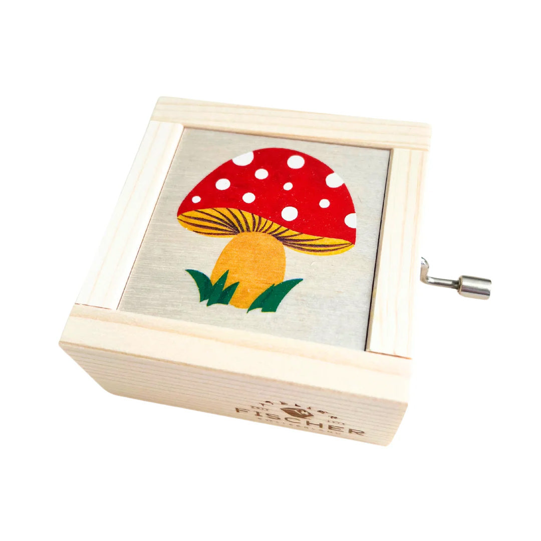 Wooden Music Box - Mushrooms