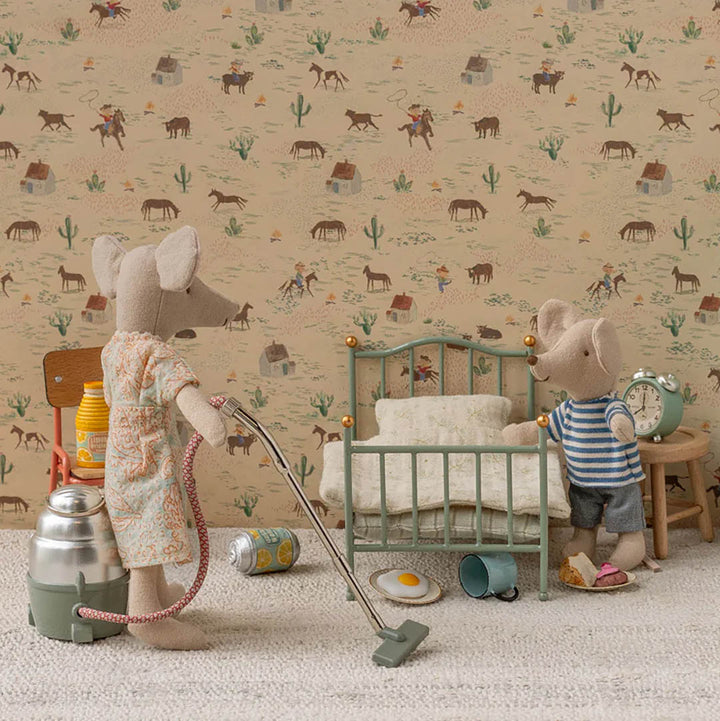 NEW Vintage single bed, Mouse - Mint