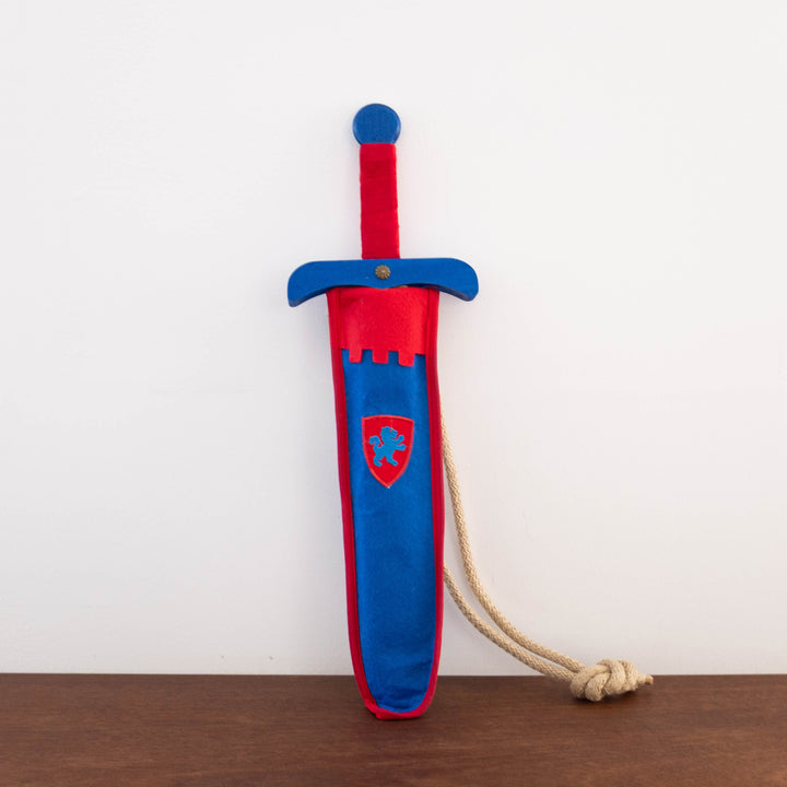 Wooden Sword with Bag- Blue