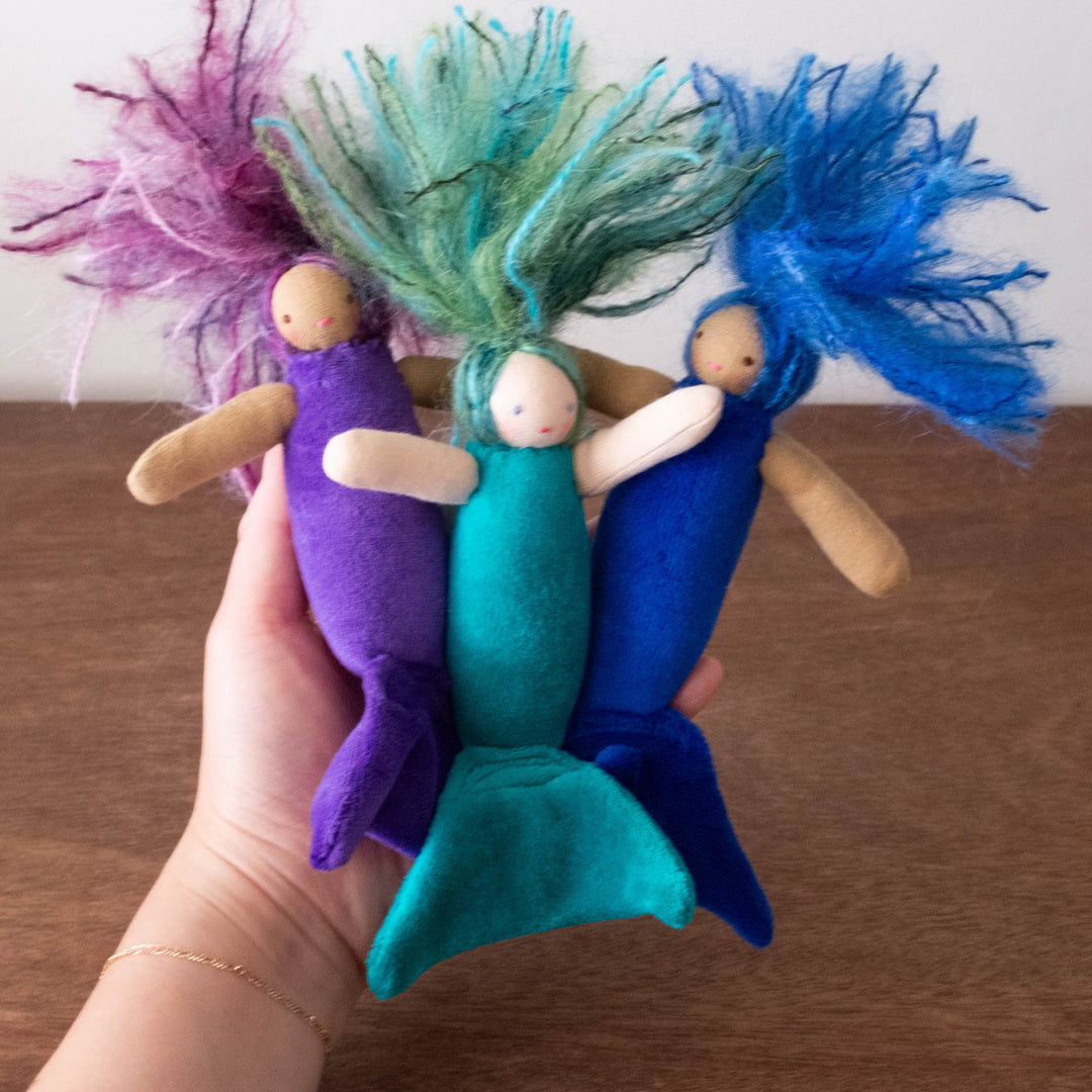 New Magical Mermaid Doll- Royal Blue