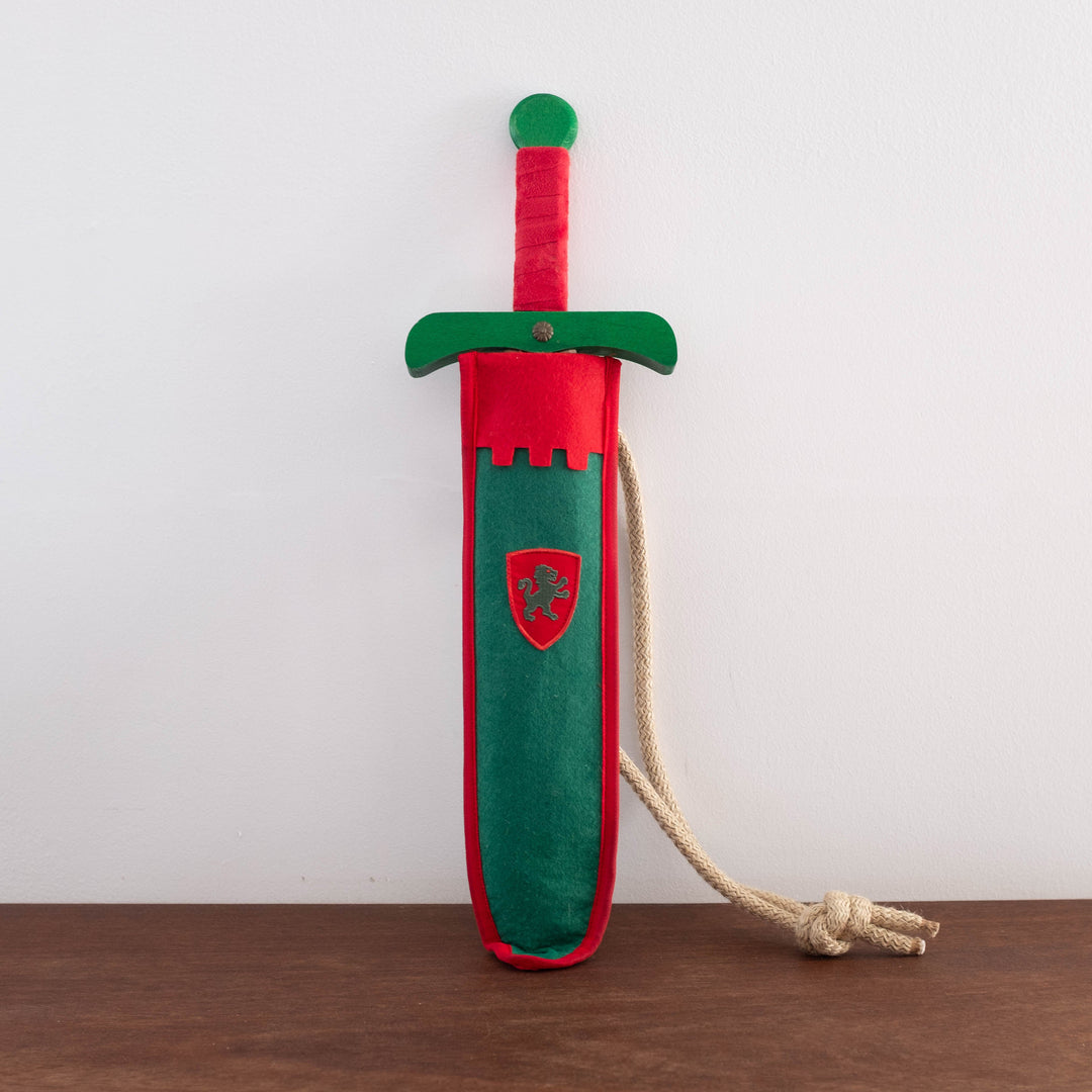 Wooden Sword with Bag- Green