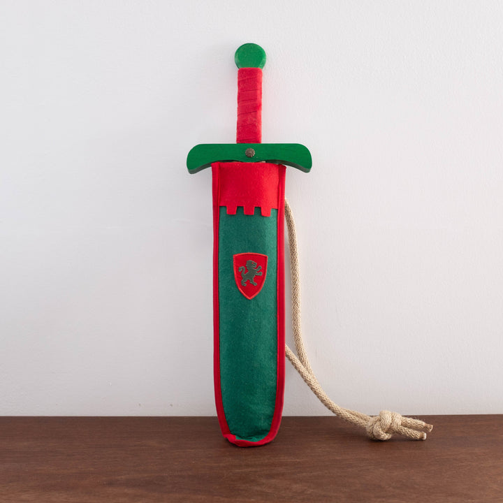 Wooden Sword with Bag- Green