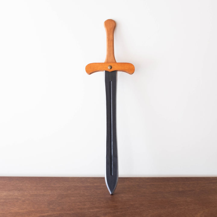 NEW Wooden Sword - Black with Natural