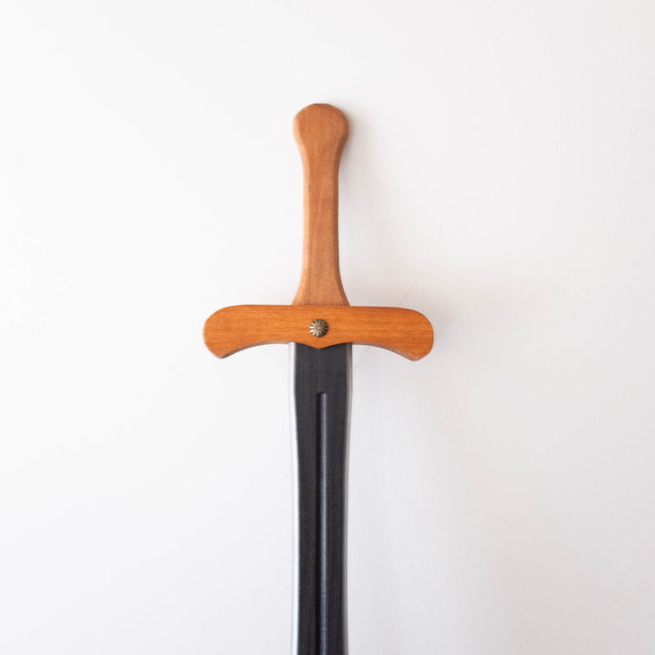 NEW Wooden Sword - Black with Natural