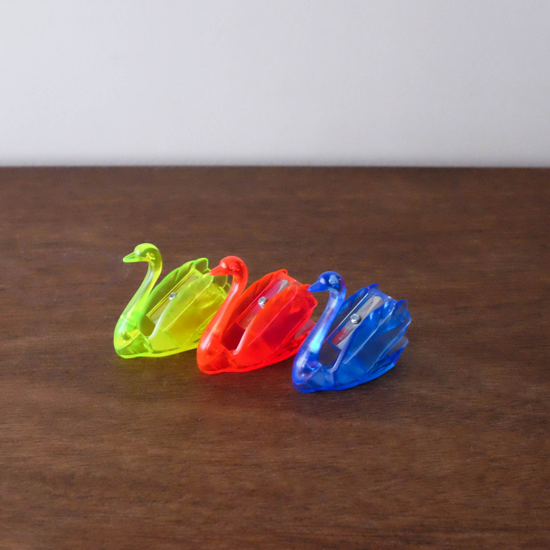 Retro Neon Swan Acrylic Pencil Sharpener- Assorted Colors!