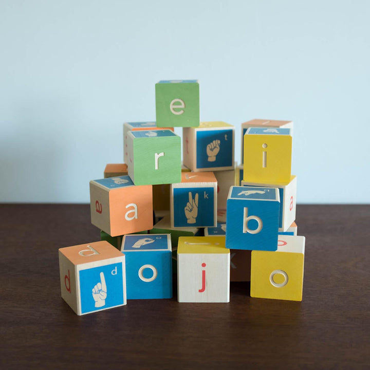Sign Language ABC Blocks