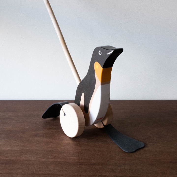 Heirloom Penguin Push Along Toy