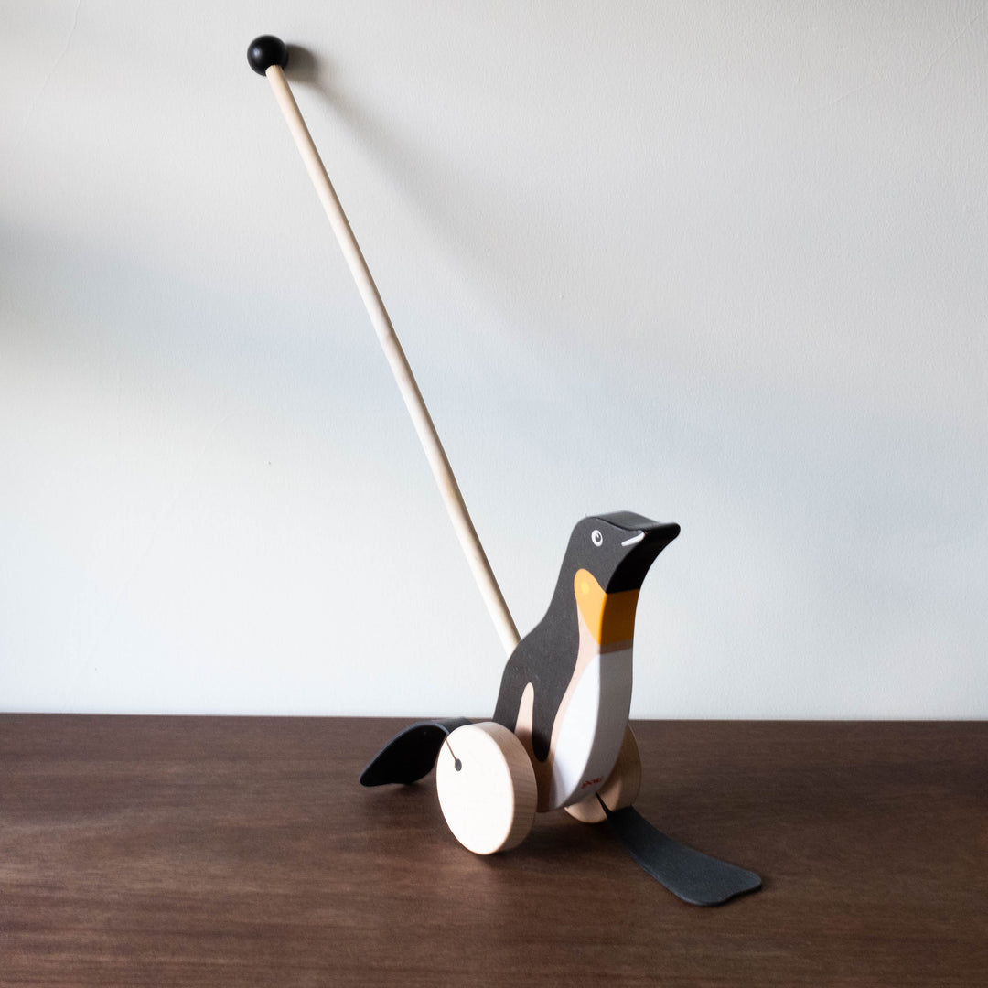 Heirloom Penguin Push Along Toy