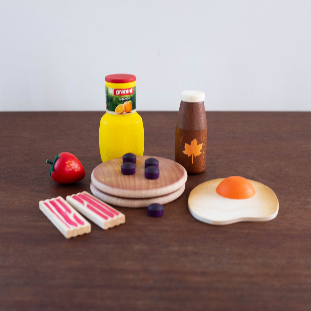 American Breakfast Wooden Set