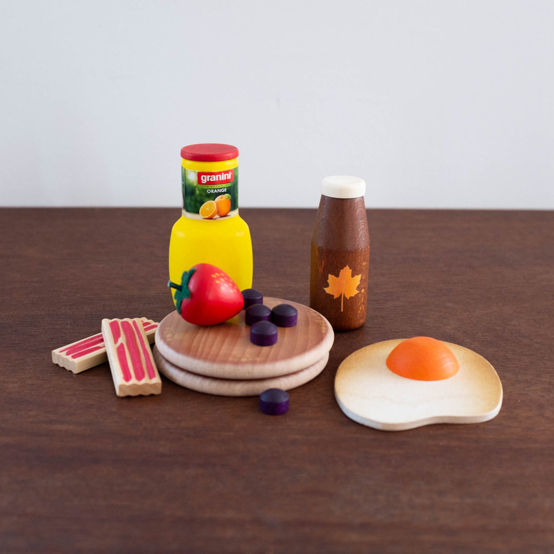 American Breakfast Wooden Set