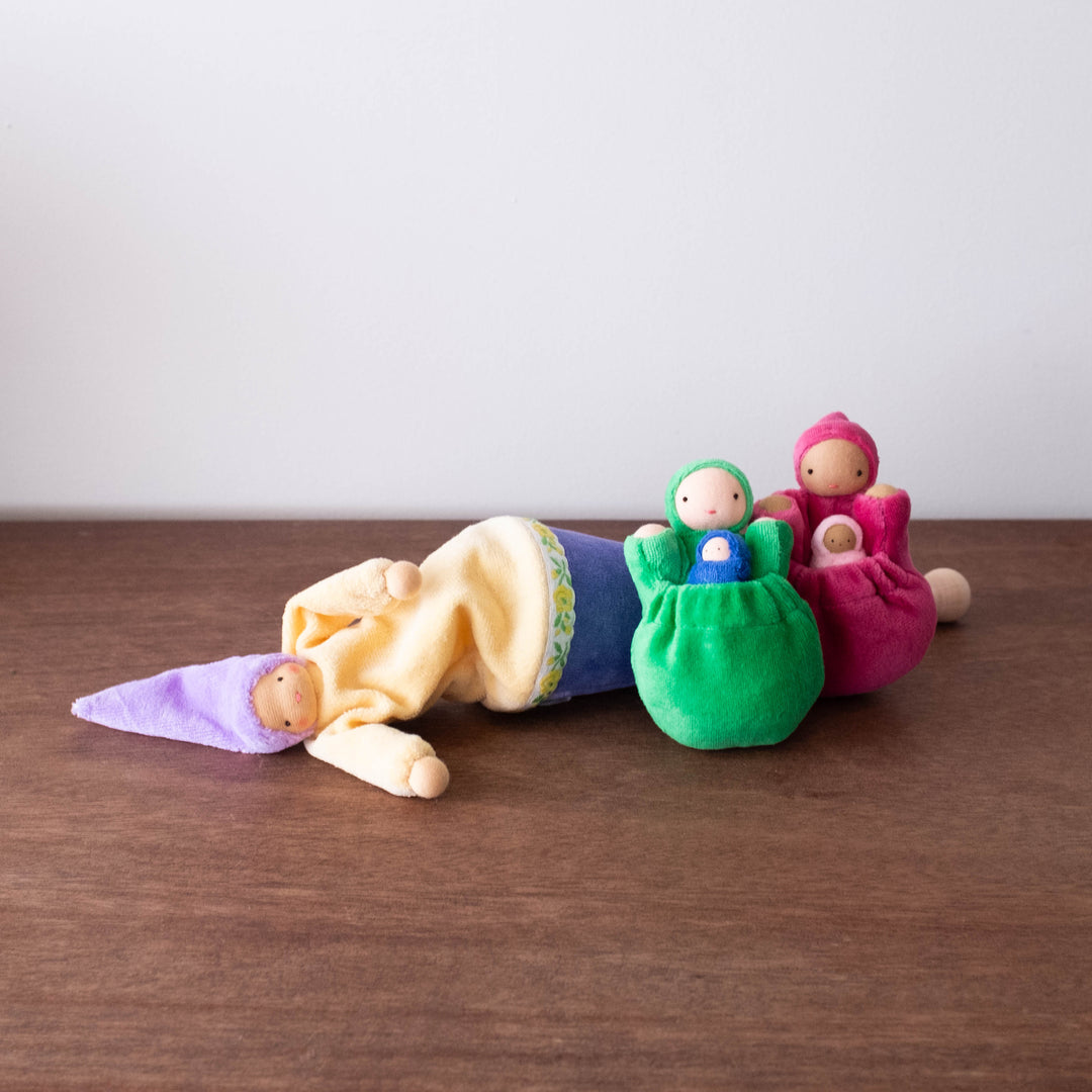 NEW Pocket Mama and Baby Doll- Green