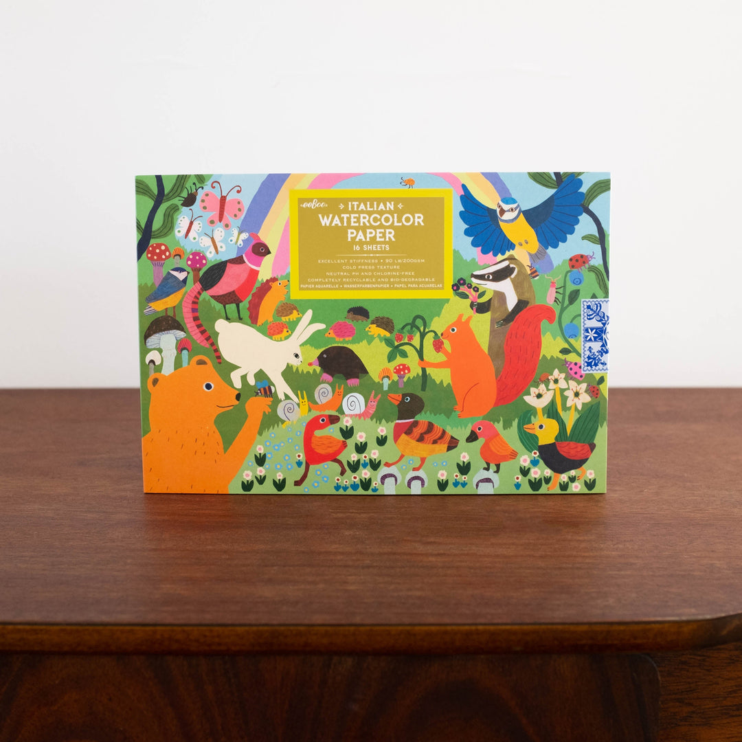 Watercolor Paper Pad- Woodland Rainbow