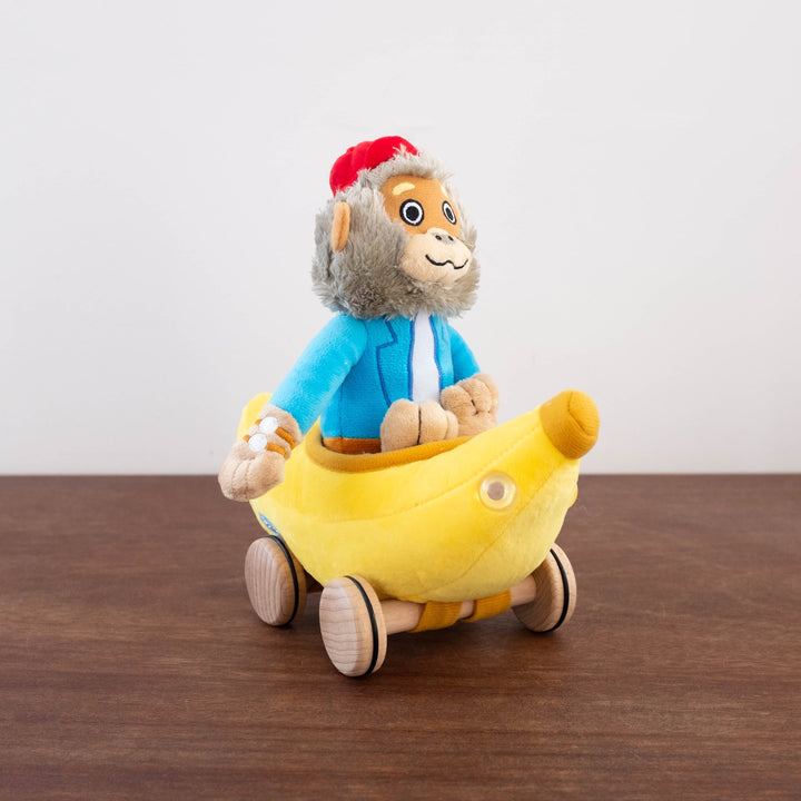 Richard Scarry Dolls- Bananas Gorilla with Bananamobile
