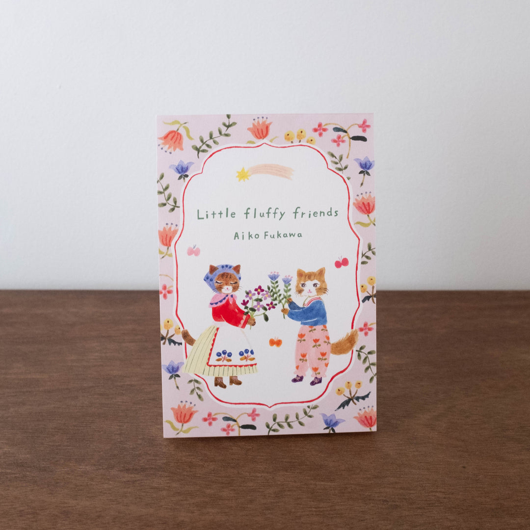 NEW Aiko Fukawa Postcard Notepad Pack of 10 - Little Fluffy Friends