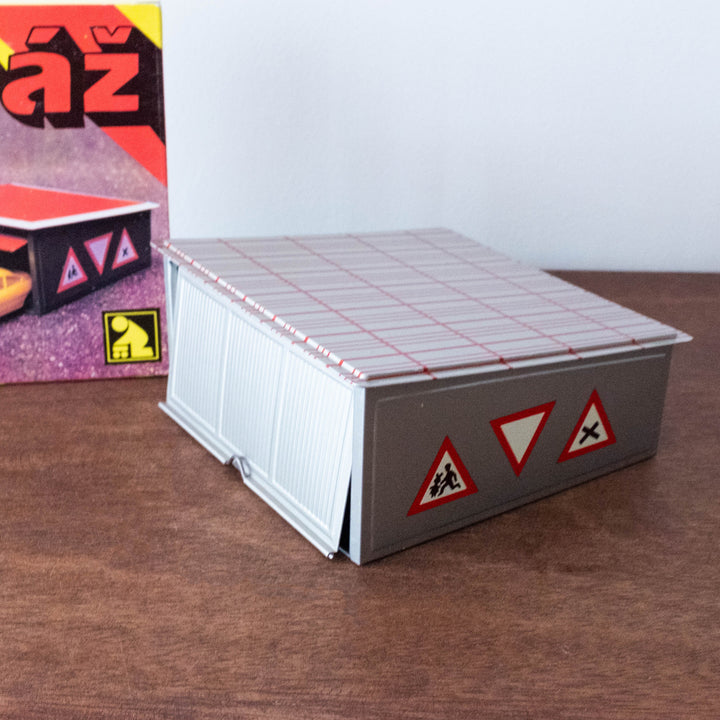 Retro Tin Car Garage Toy