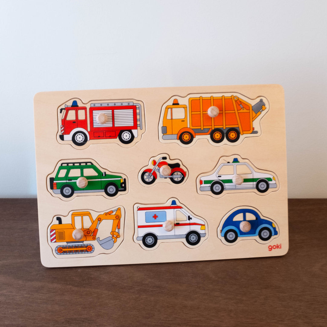 Wooden Trucks Transportation Puzzle - #2