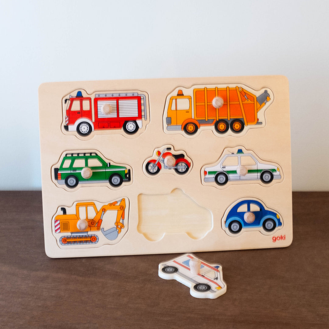 Wooden Trucks Transportation Puzzle - #2