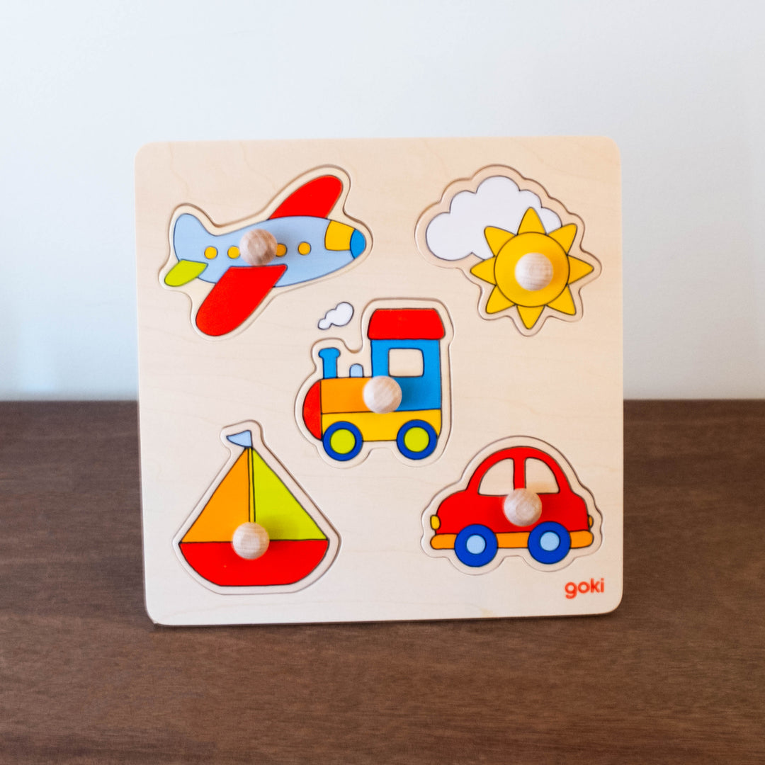 Wooden Vehicles Puzzle Set