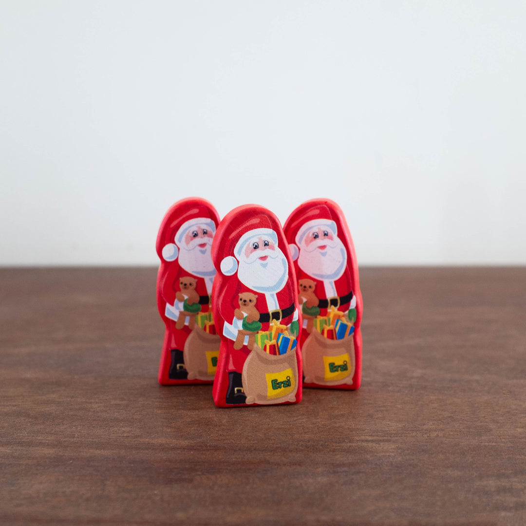 Wooden Santa Claus Chocolate Bar Toy
