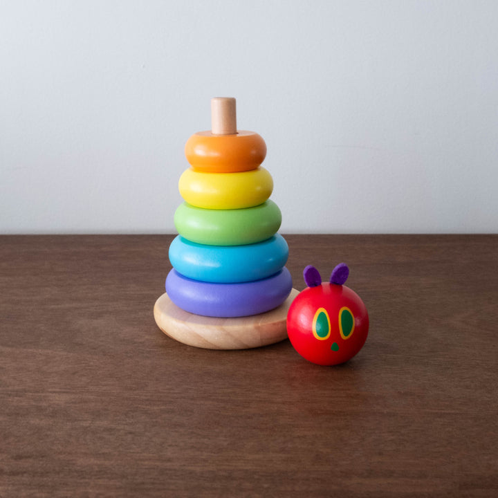 Eric Carle Very Hungry Caterpillar: Wooden Rainbow Stacker