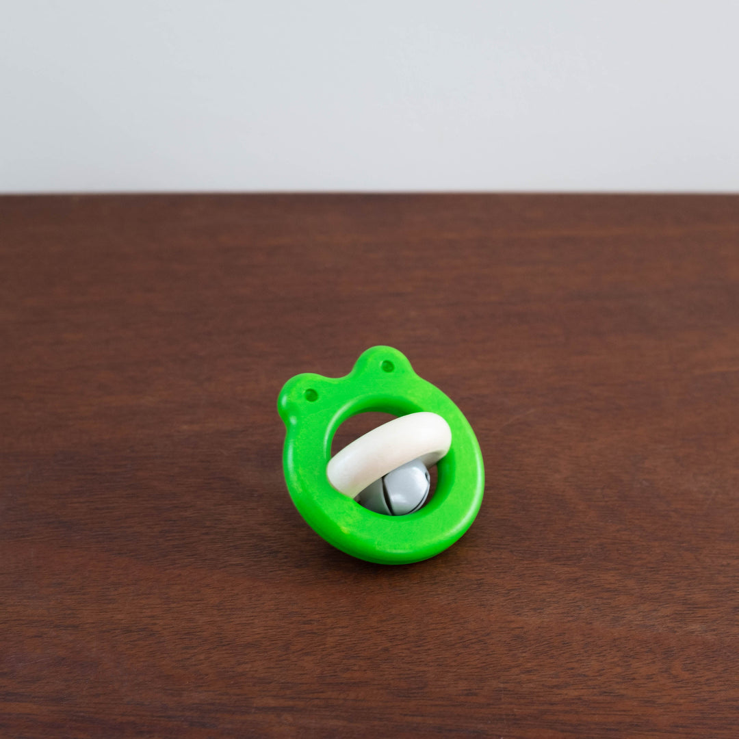 Wooden Frog Rattle- Green