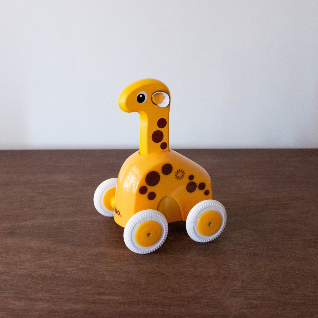 Wooden Push and Go Giraffe Toy