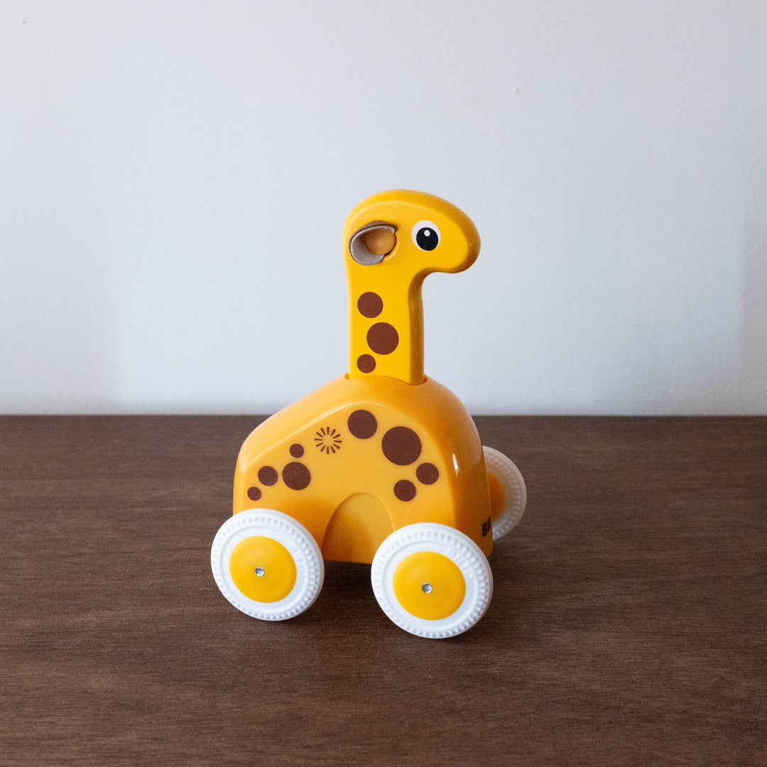 Wooden Push and Go Giraffe Toy