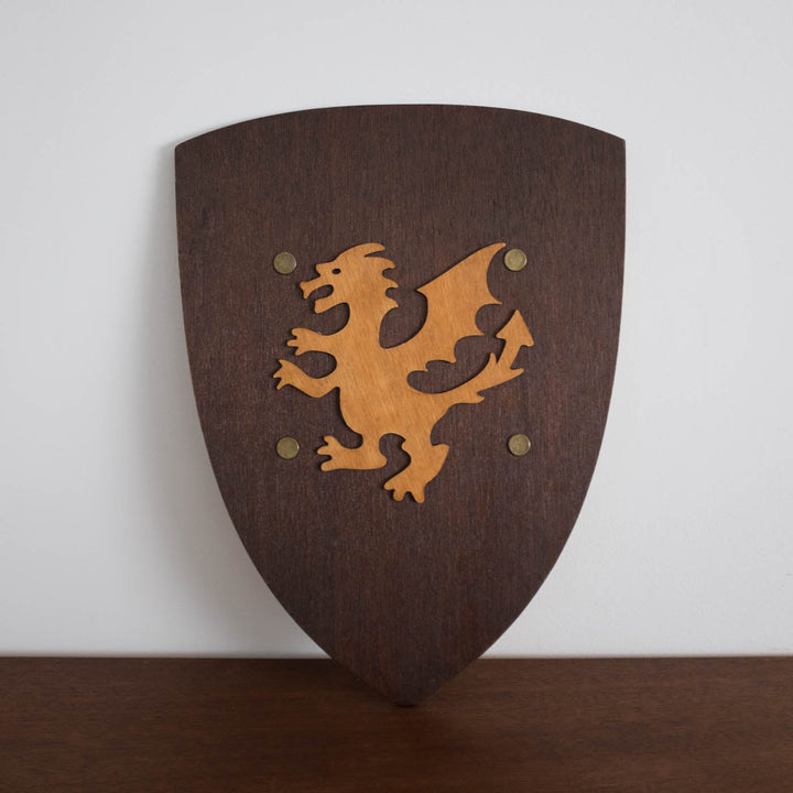 Wooden Knight Shield- Rustik Dragon