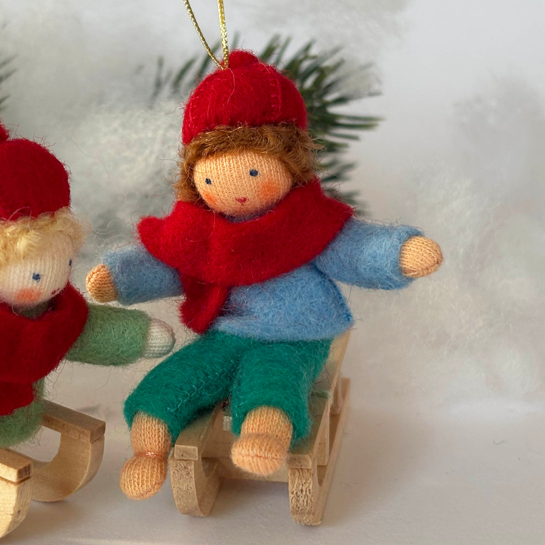 Wool Felt:  Tobi Doll Ornament