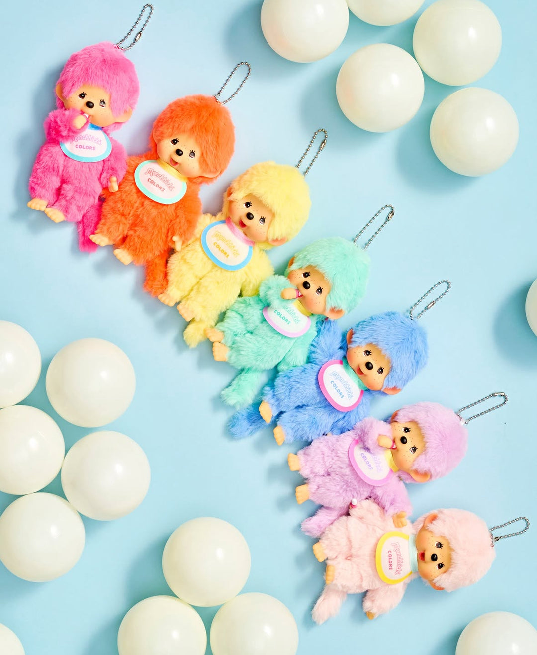 Limited Edition Sekiguchi Monchhichi Colors Series Keychain - Yellow