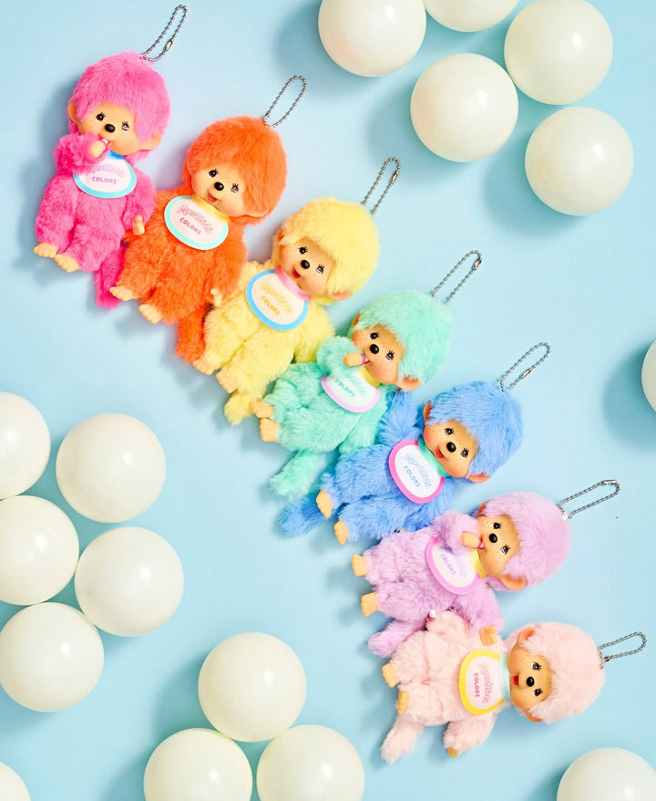 Limited Edition Sekiguchi Monchhichi Colors Series Keychain - Light Pink