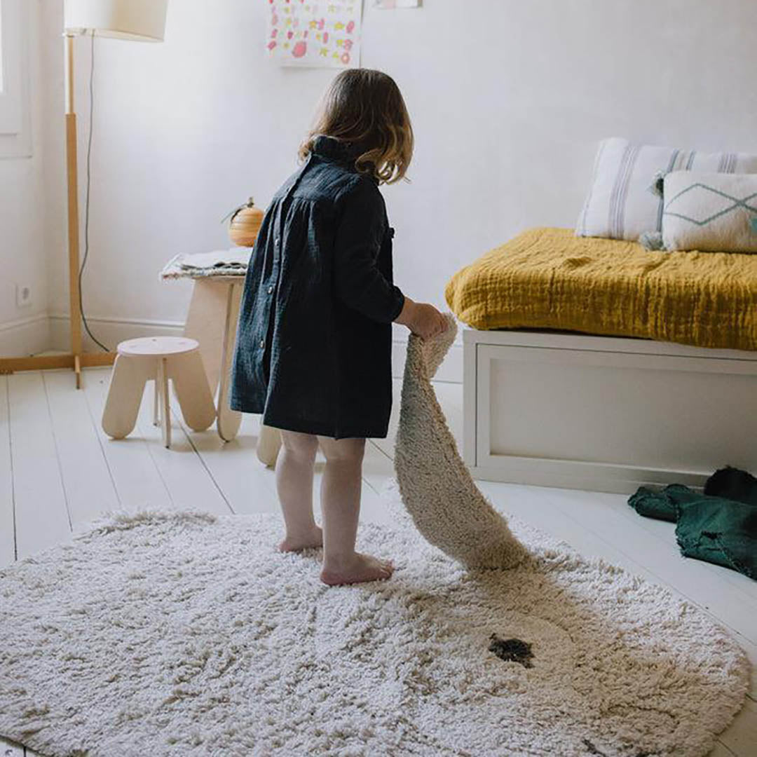 Washable Animal Cotton Rug Bunny